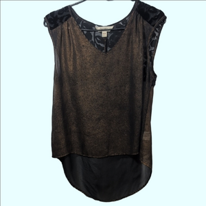 Decree Black and Gold Blouse